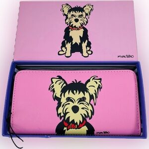 NIB Marc Tetro Yorkie Pink Wallet